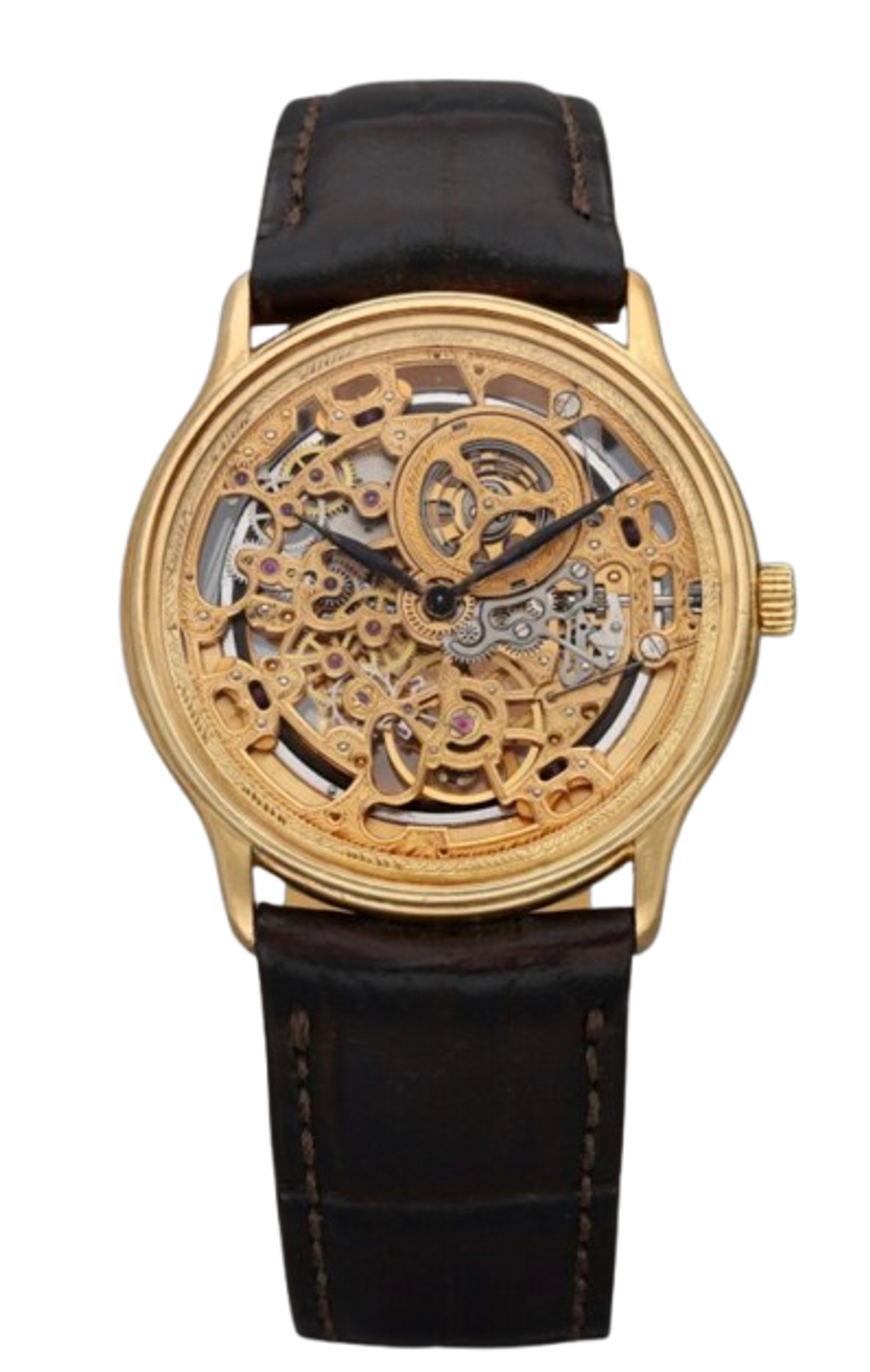 Audemars Piguet A Yellow Gold Automatic Skeletonized Watch 14232BA