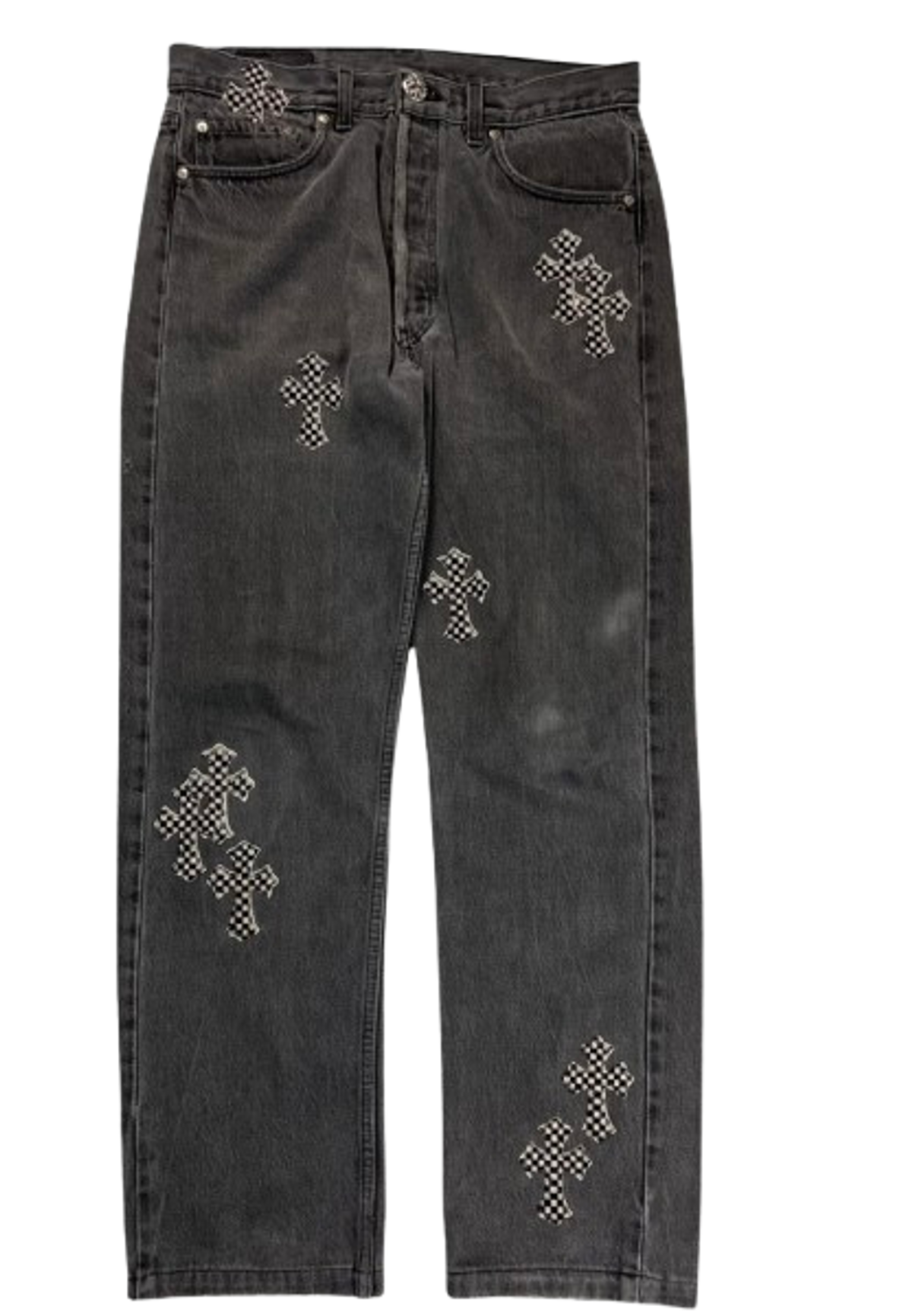 Levi’s × Chrome Hearts Checkered Cross Jeans