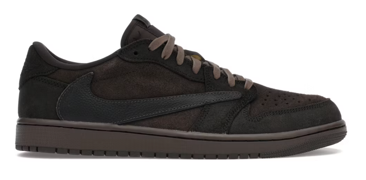 Nike × Travis Scott Merch Air Jordan 1 Low OG Velvet Brown