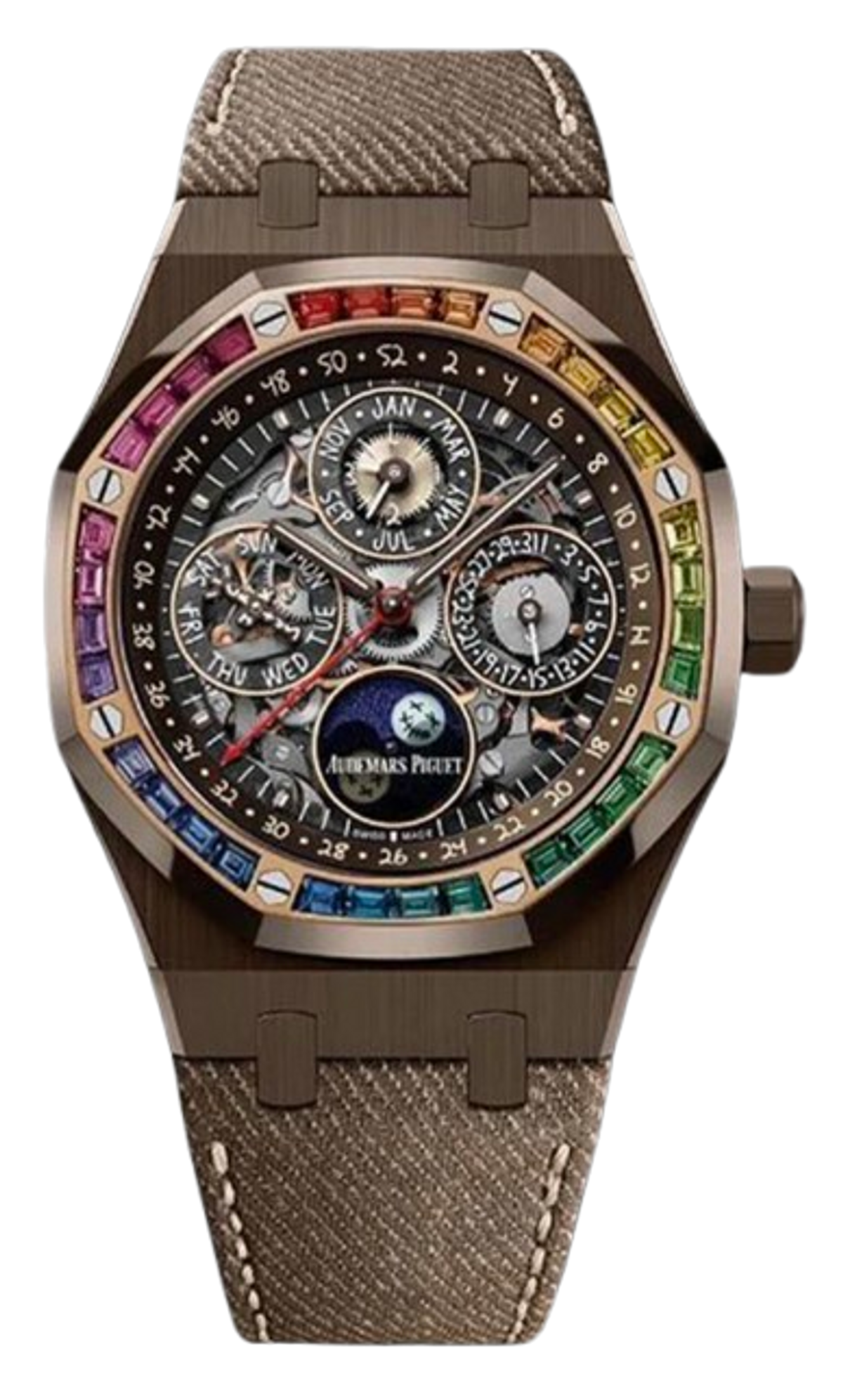 Travis Scott Merch × Audemars Piguet Royal Oak Perpetual Calendar Openworked Iced Out