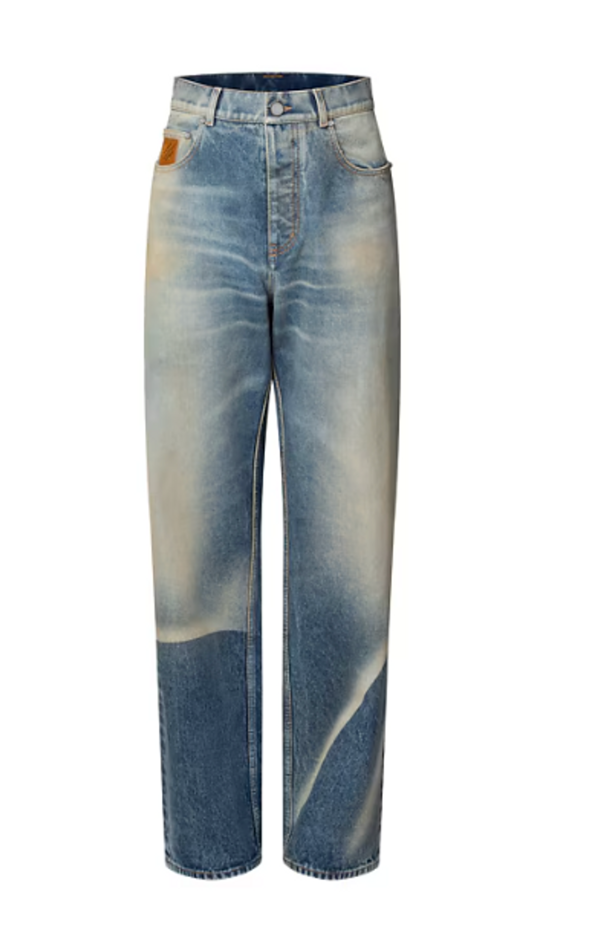 Louis Vuitton Sunfaded Effect Denim Skate Pants