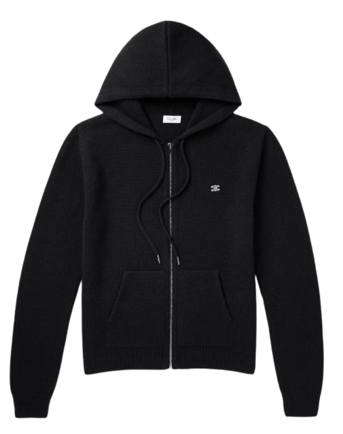 Celine Logo-Embroidered Knitted Wool and Cashmere-Blend Hoodie