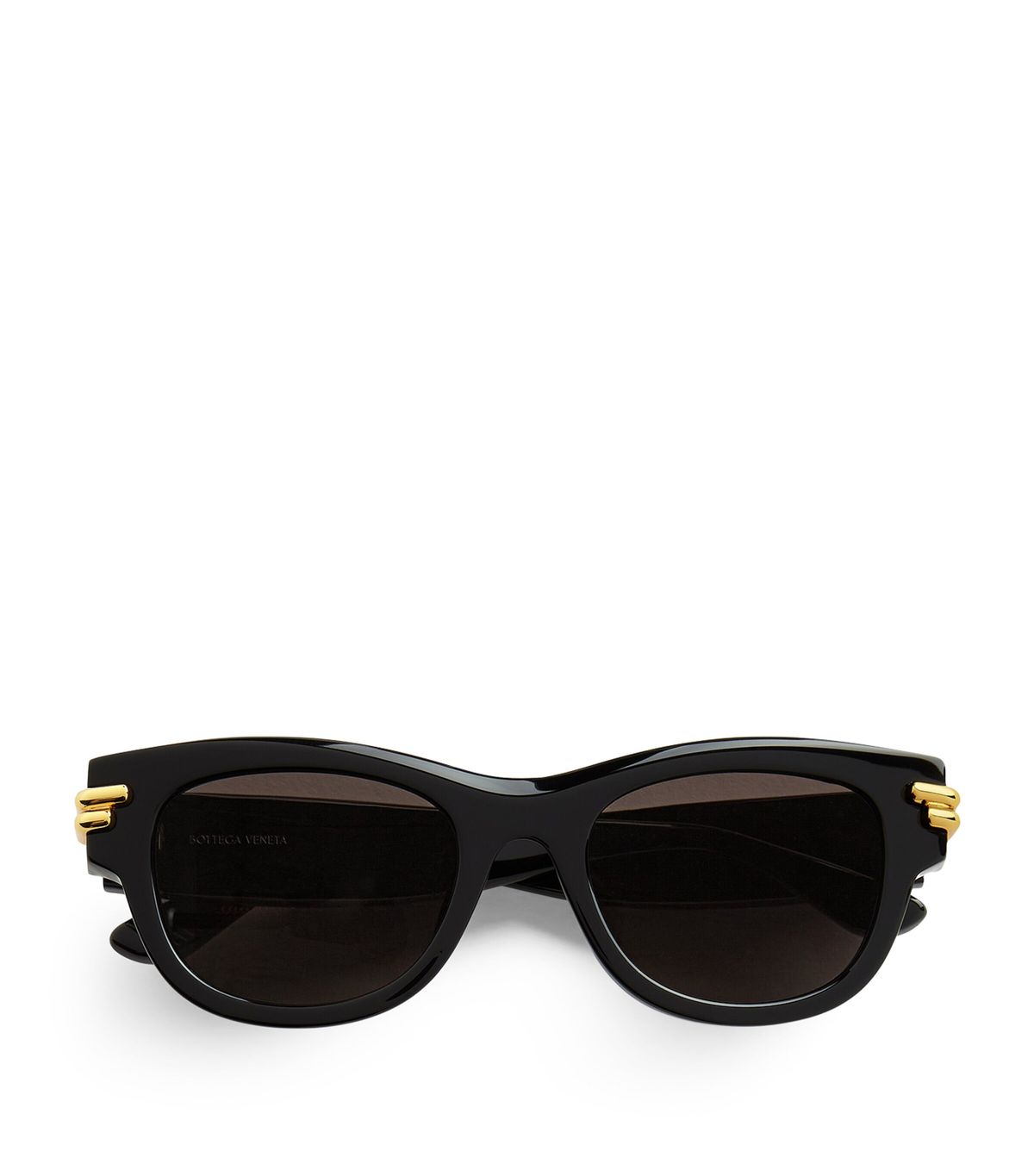 Bottega Veneta Quadratische Mitre Sonnenbrille In Black/grey