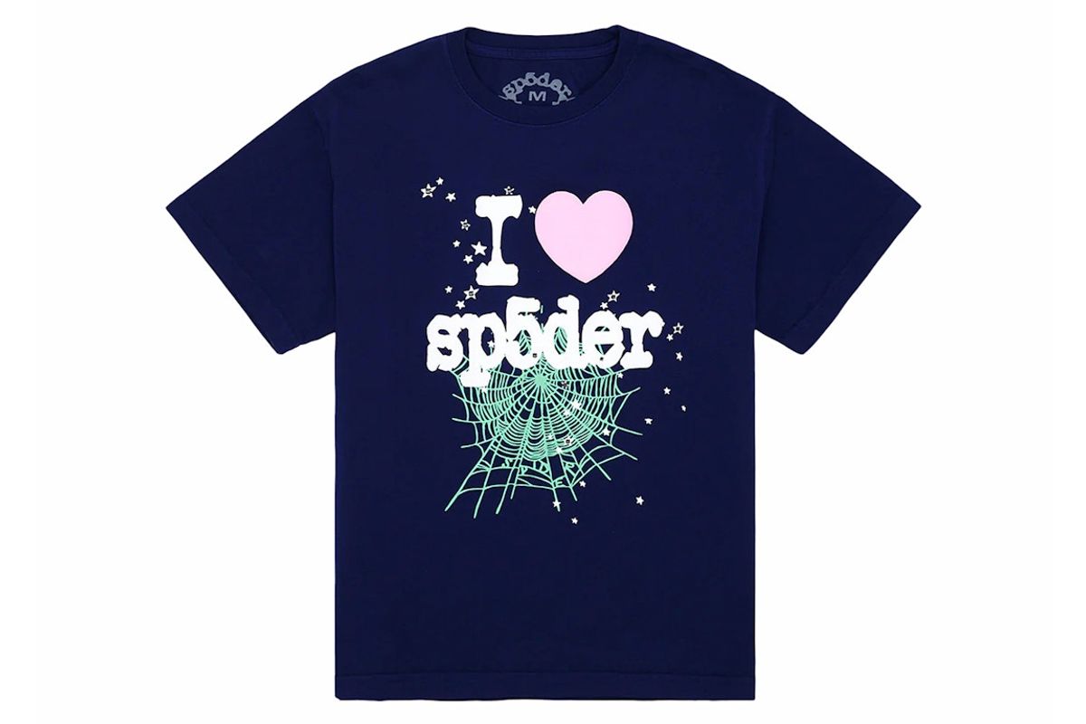 Spider Worldwide Souvenir T-Shirt Navy