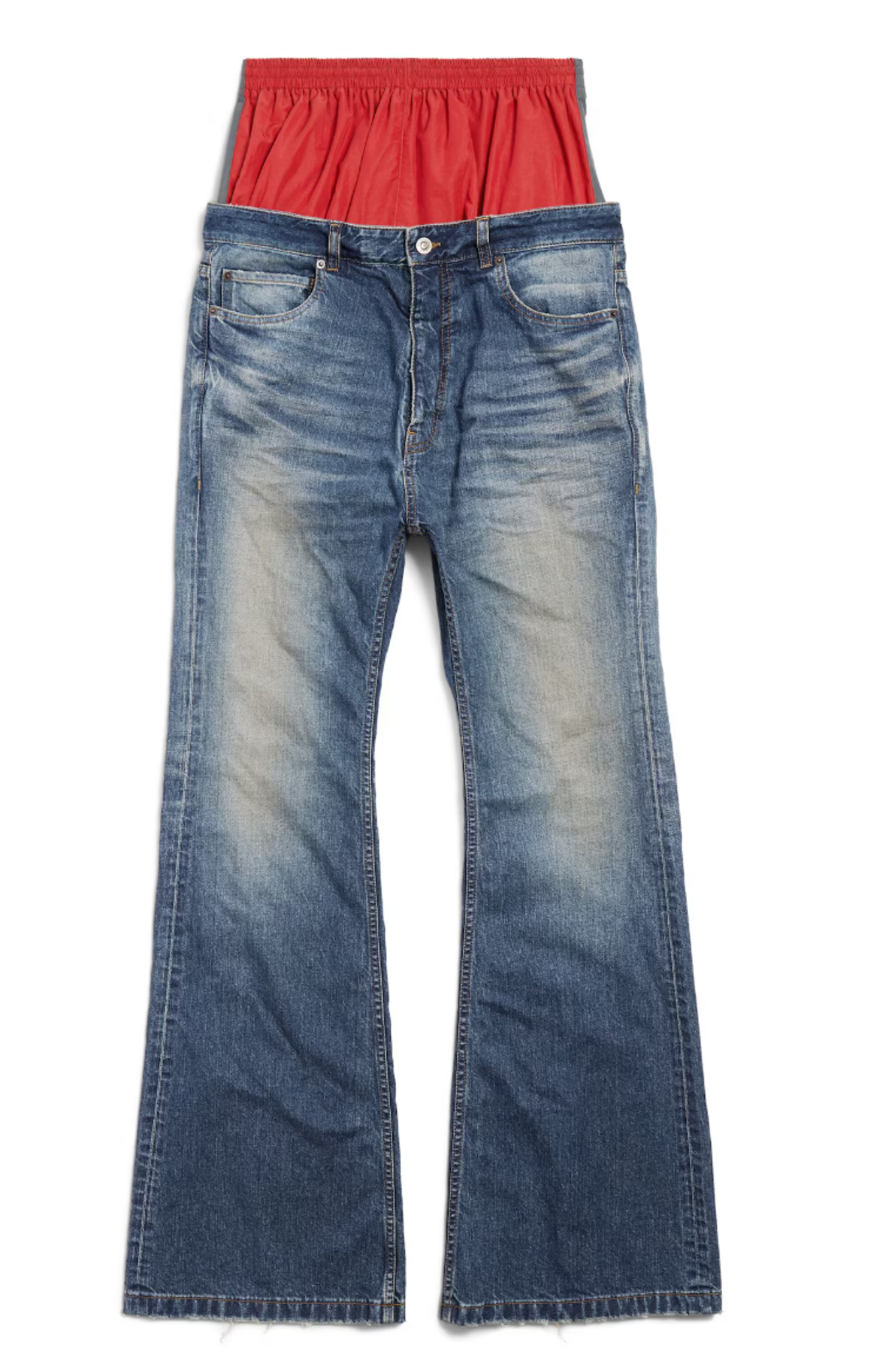 Balenciaga Layered Jeans in midnight black