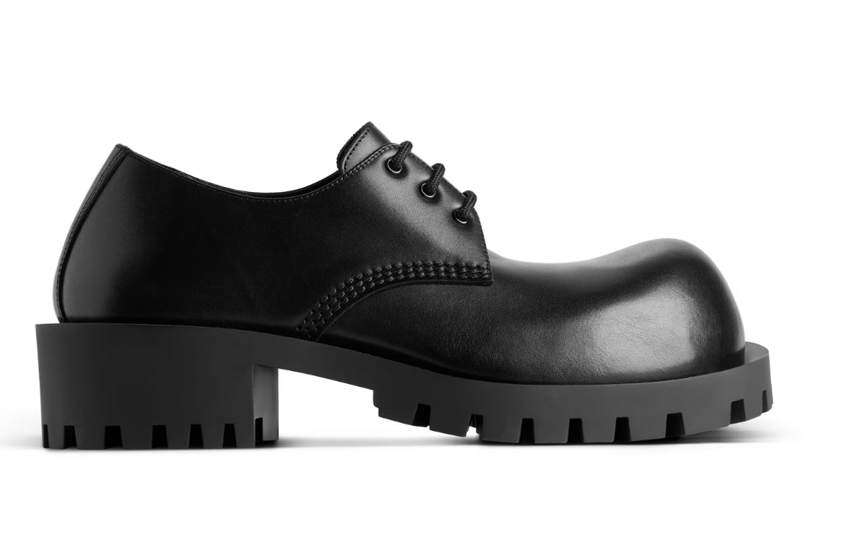 Balenciaga Hummer Derbie in black matte calfskin
