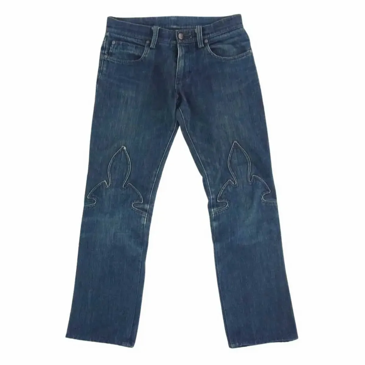 Chrome Hearts Fleurknee Dagger Denim Pants