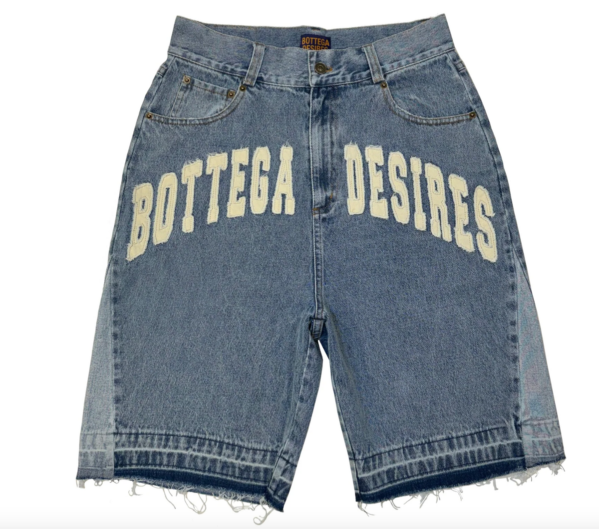 Bottega Desires Denim Blue Shorts