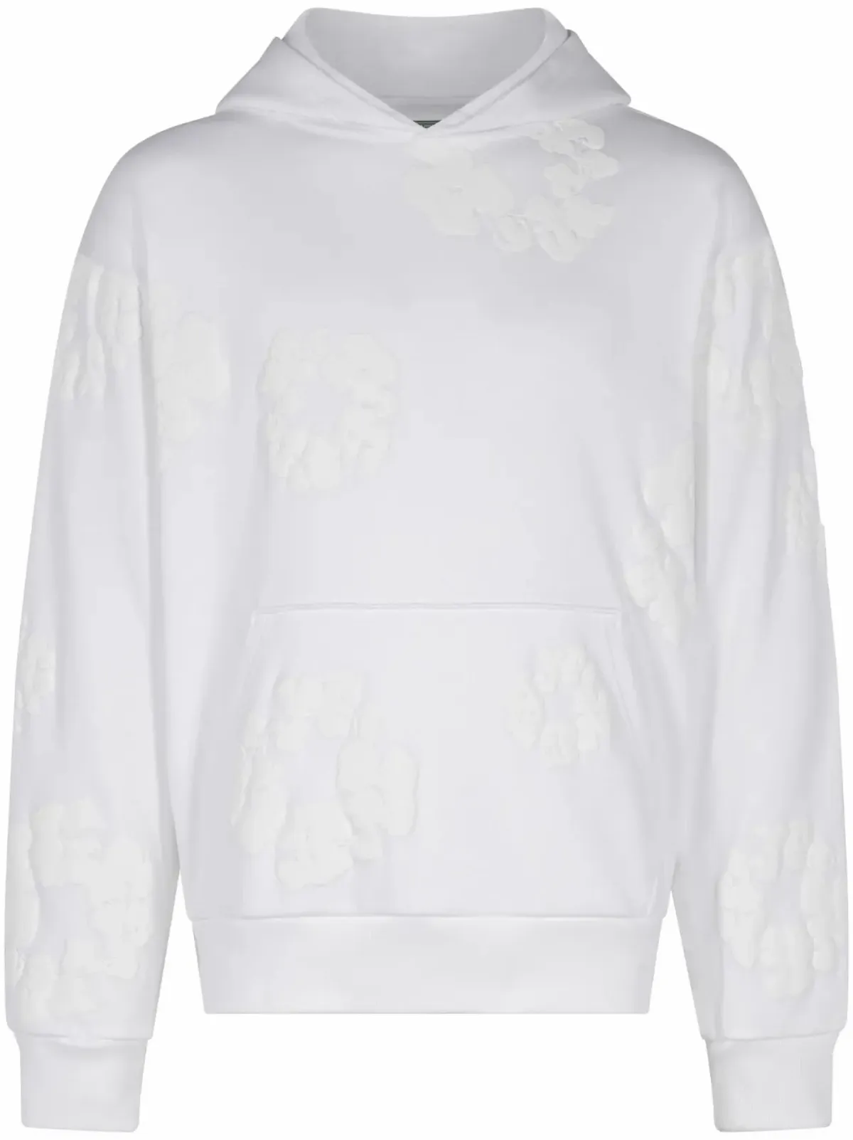 Denim Tears Cotton Wreath-print Hoodie In White