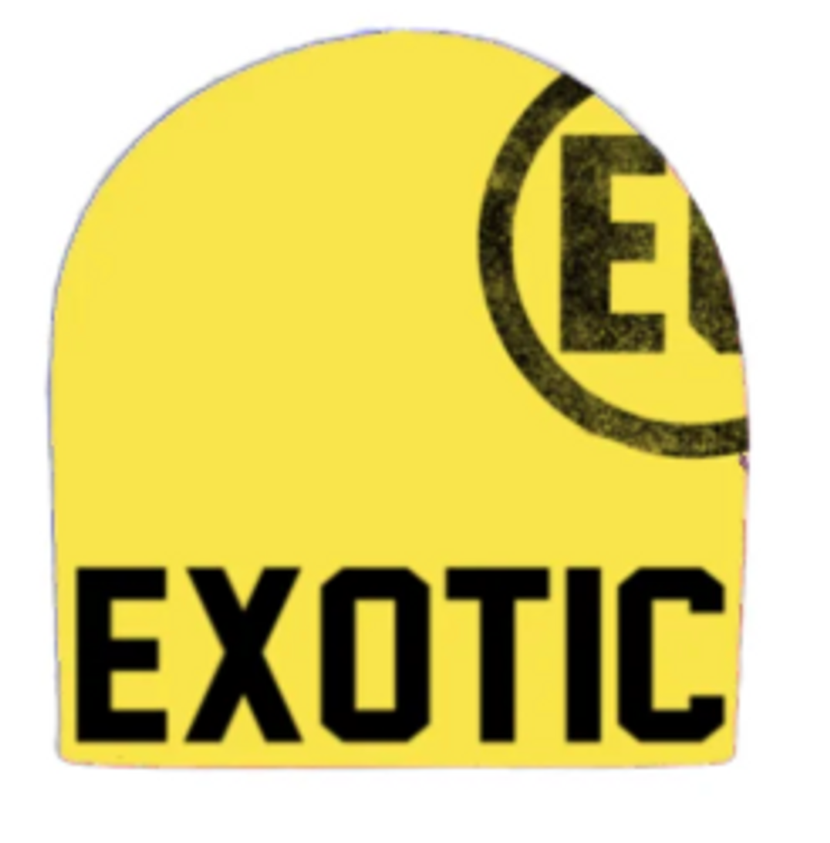 Exotic Members Club Yellow Beanie Hat