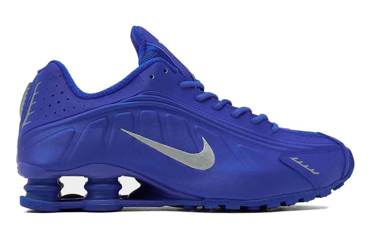 Nike Shox R4 Racer Blue Metallic Silver