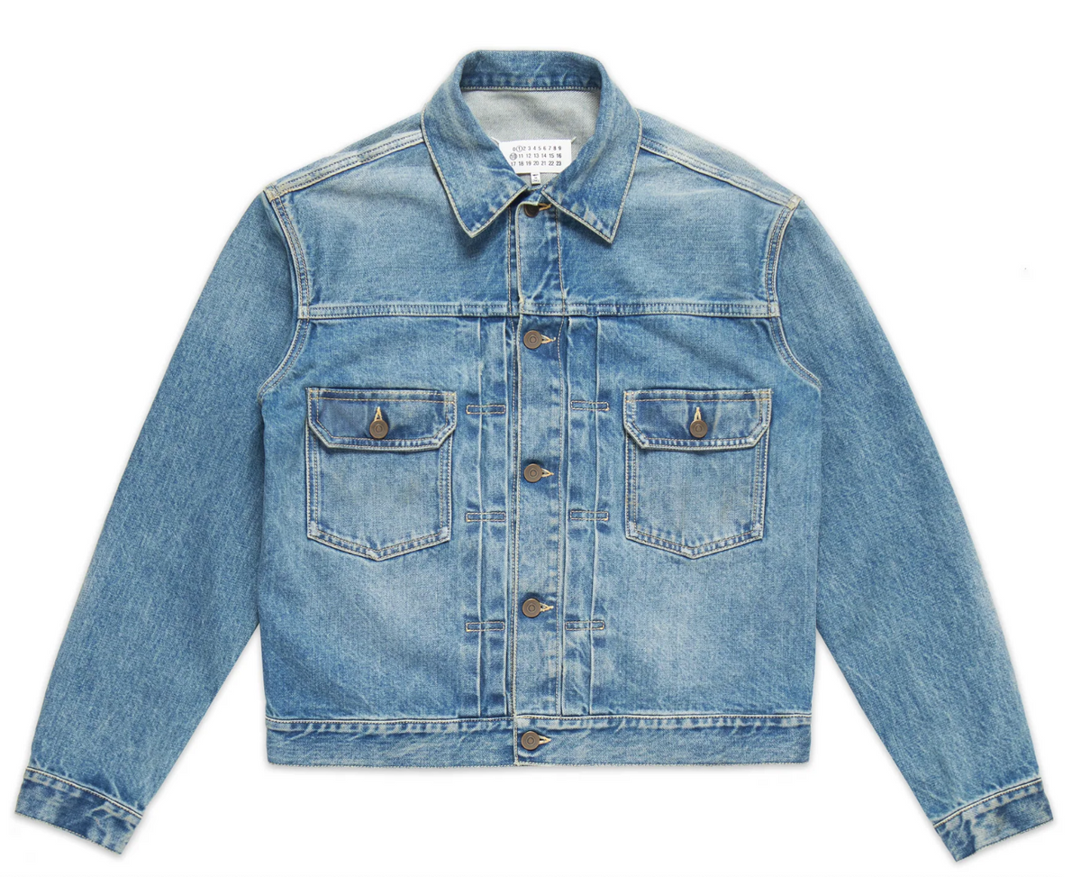 Maison Margiela Fitted Blue Jacket