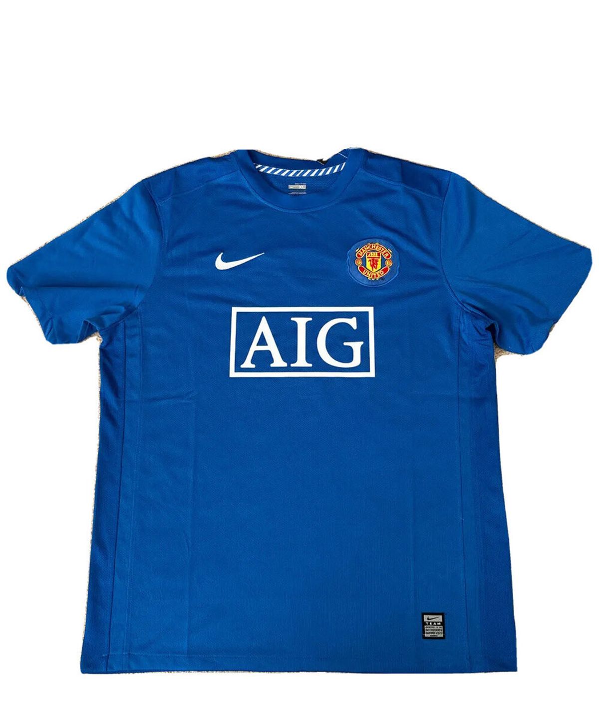 Nike × Manchester United Blue Logo T-Shirt