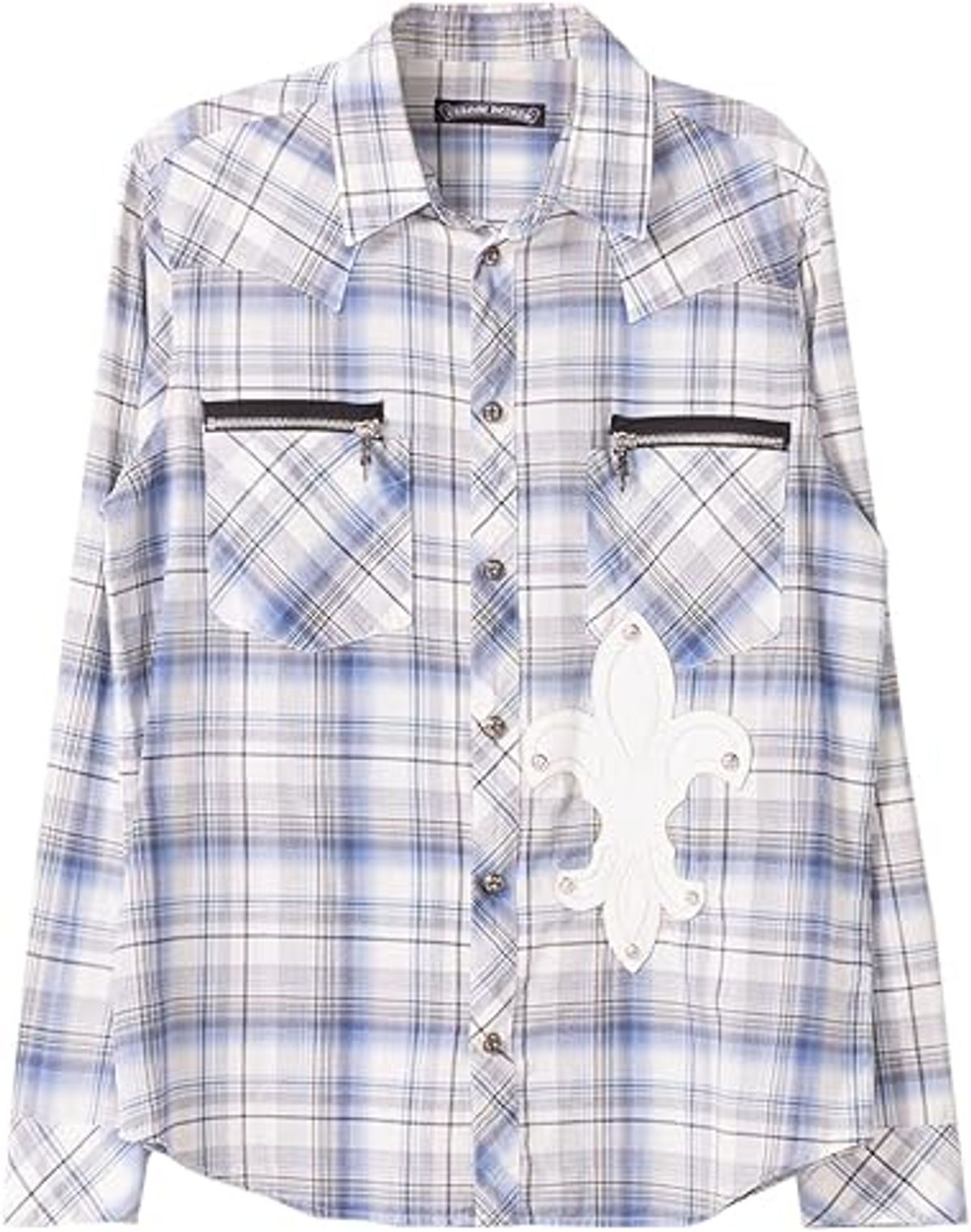 Chrome Hearts Fleur Patch Flannel Shirt