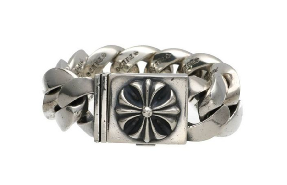 Chrome Hearts 925 Silver Chunky Bracelet 2004