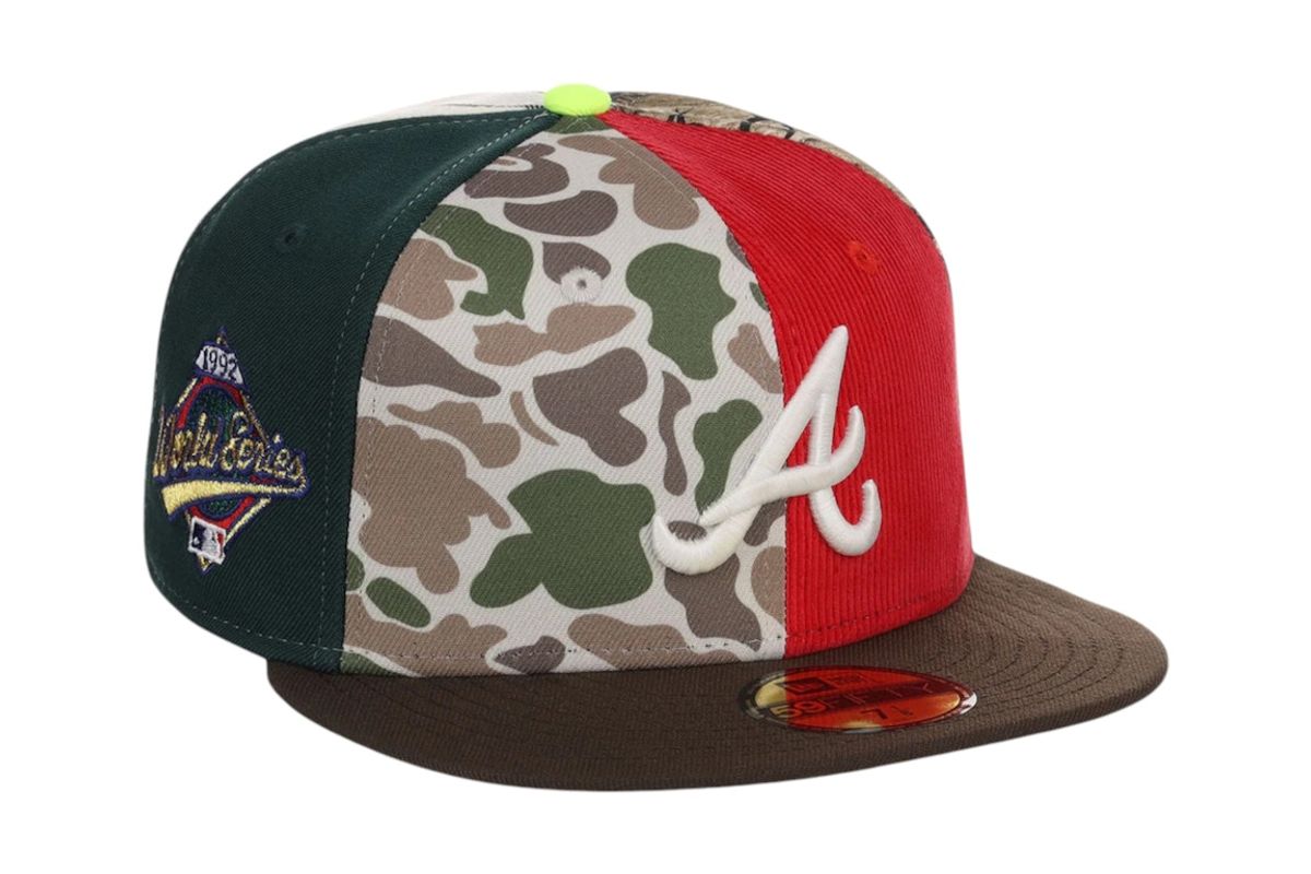 New Era × Chase B Merch Atlanta Braves Mlb Maximal 59fifty Fitted Cap Multi