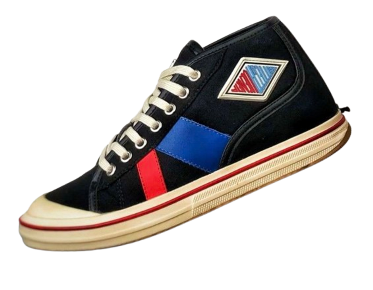 Bottega Veneta Canvas Leather-trim Eliot Sneakers