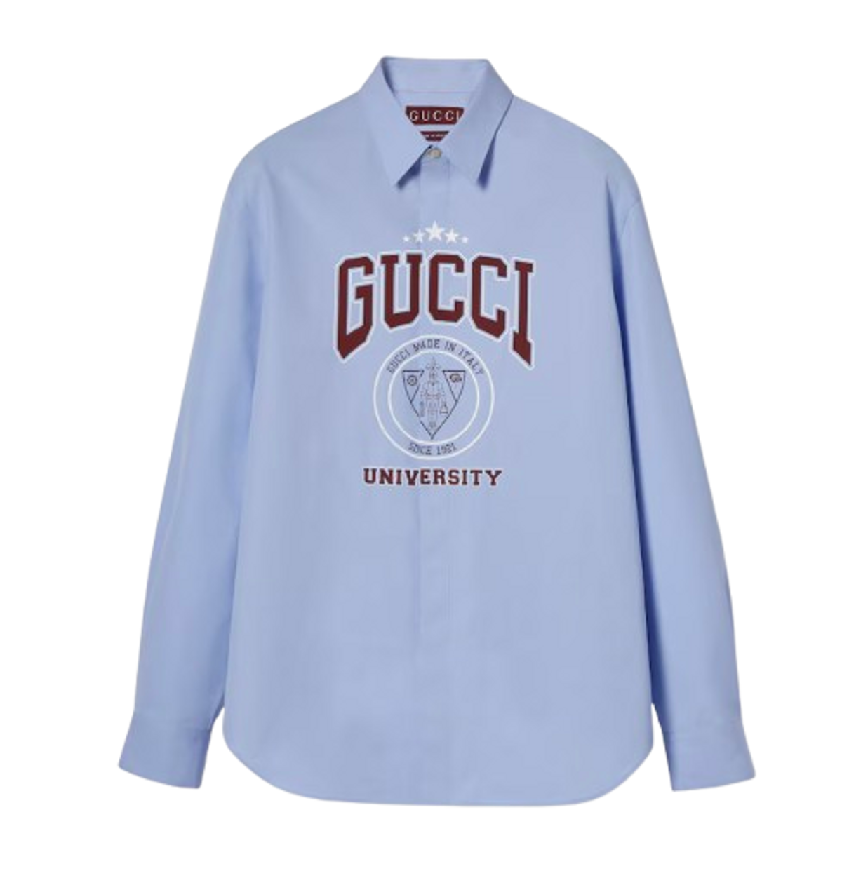 Gucci Printed heavy cotton poplin shirt