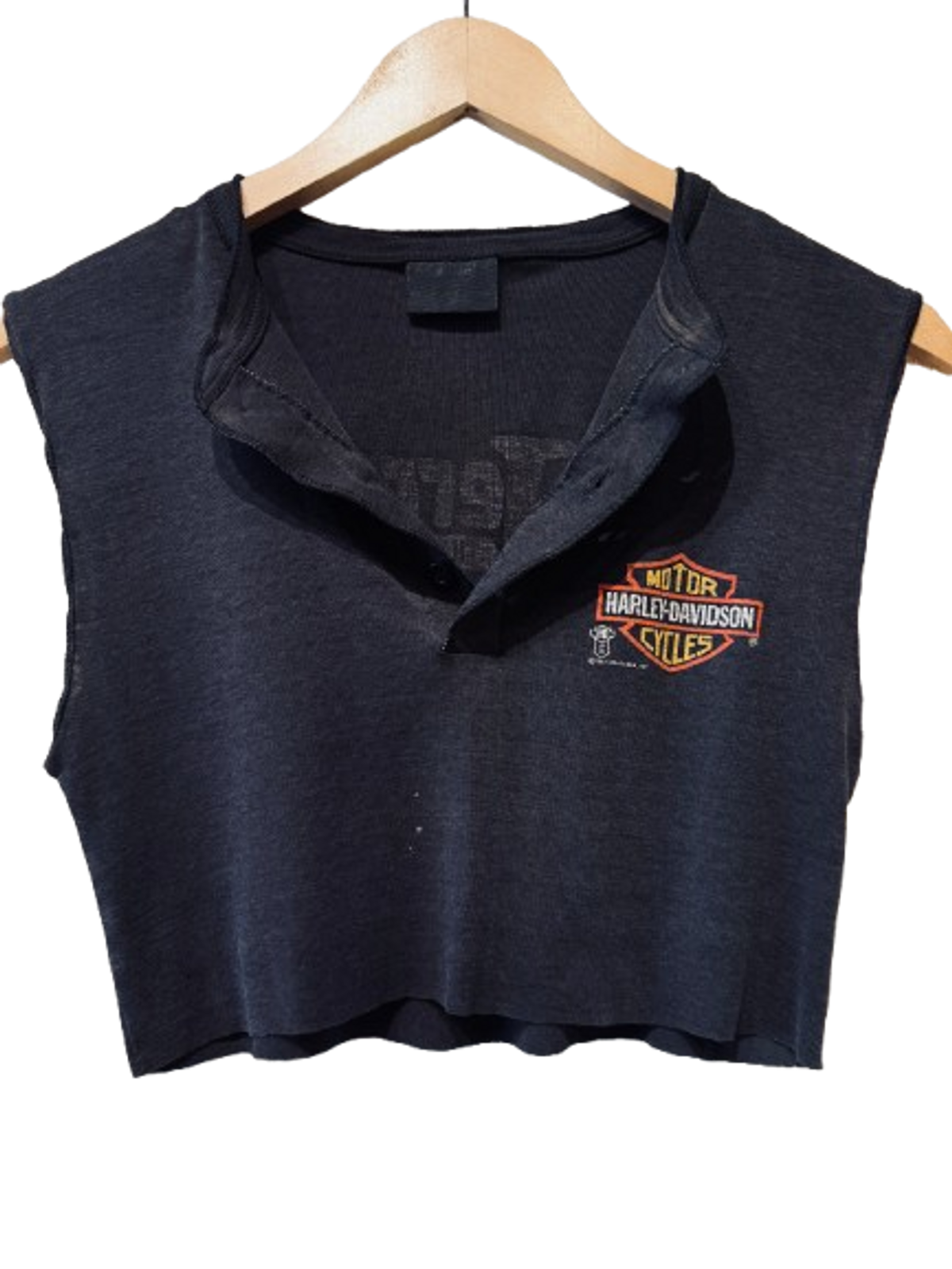 Vintage × Harley-Davidson Sharon 87 Harley Vintage Crop Tank