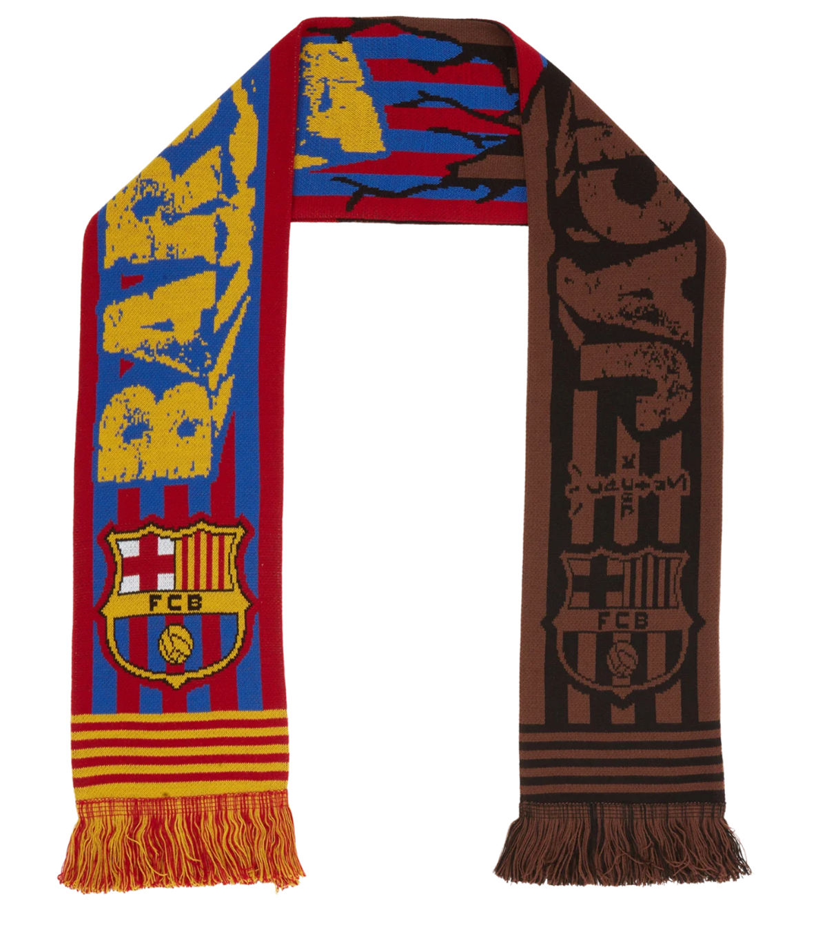 Travis Scott Merch × FC Barcelona Football Scarf