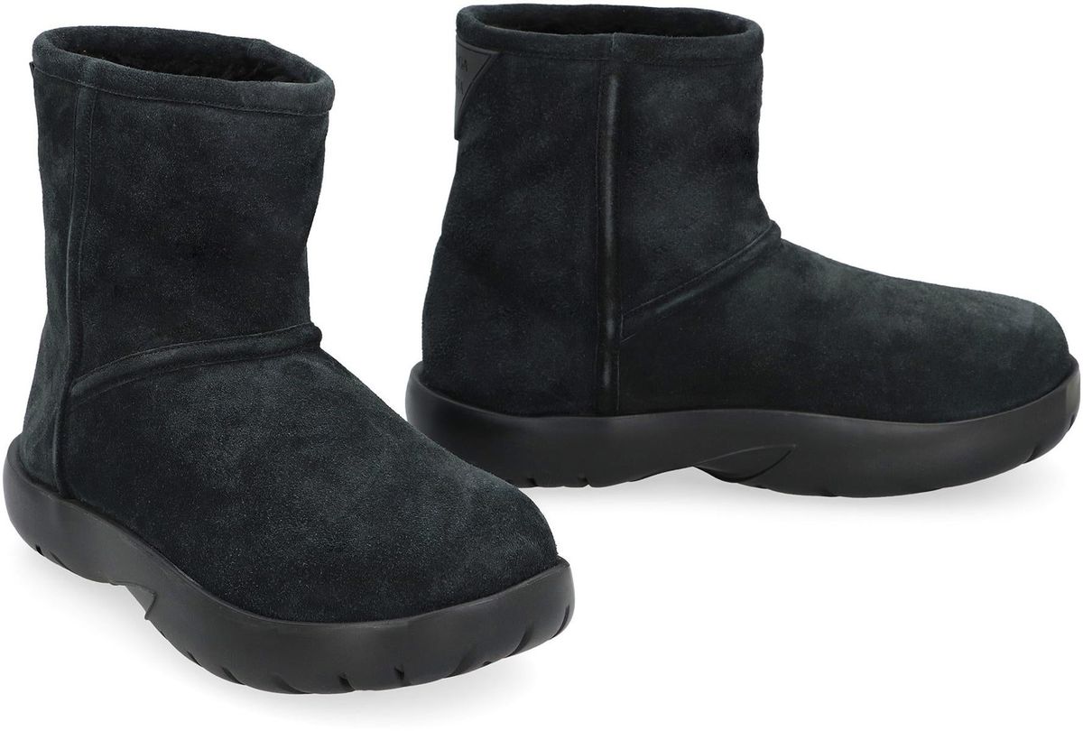 Bottega Veneta Snap Ankle Boot Black