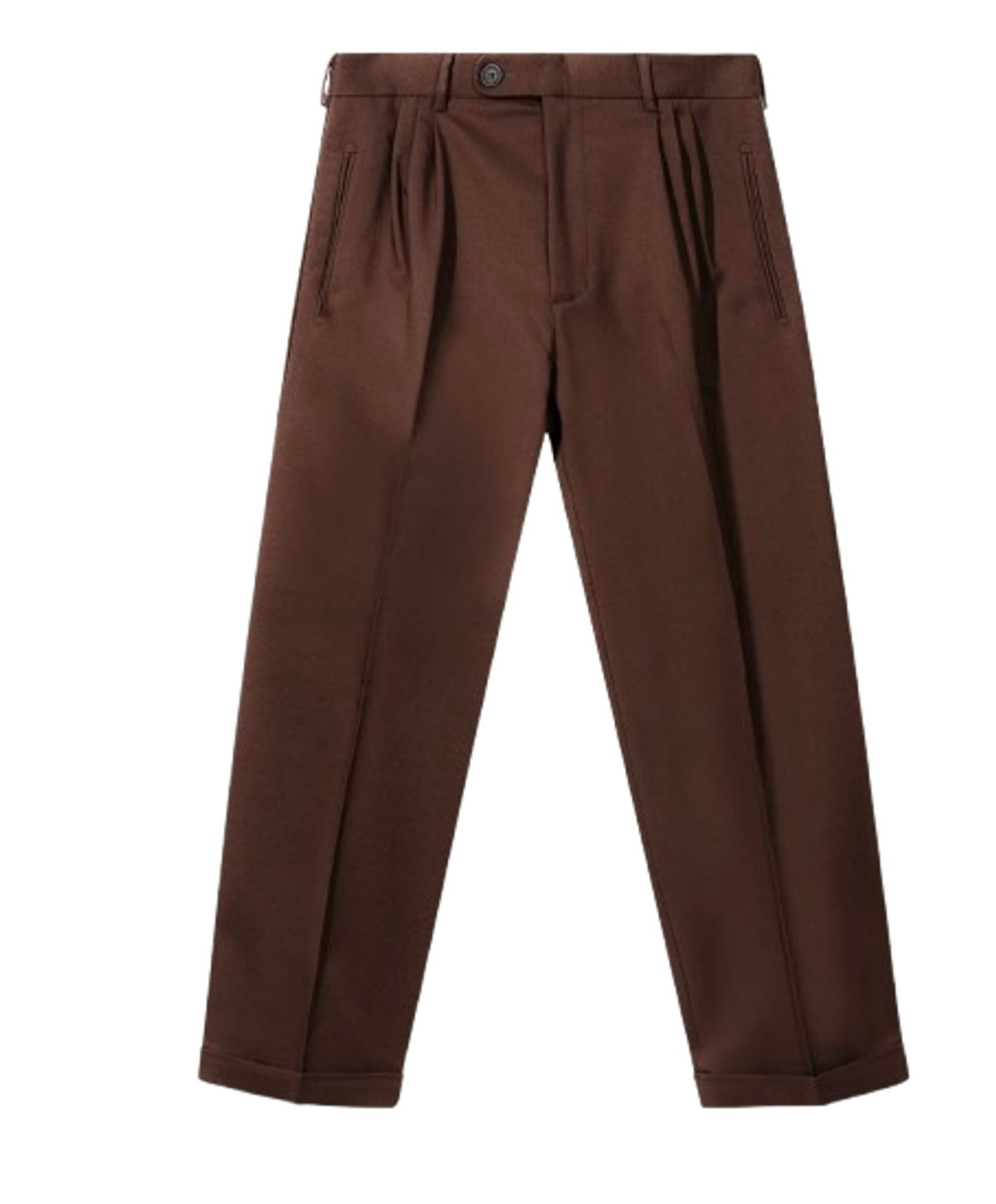 Golf Le Fleur Double Pleated Trousers Brown