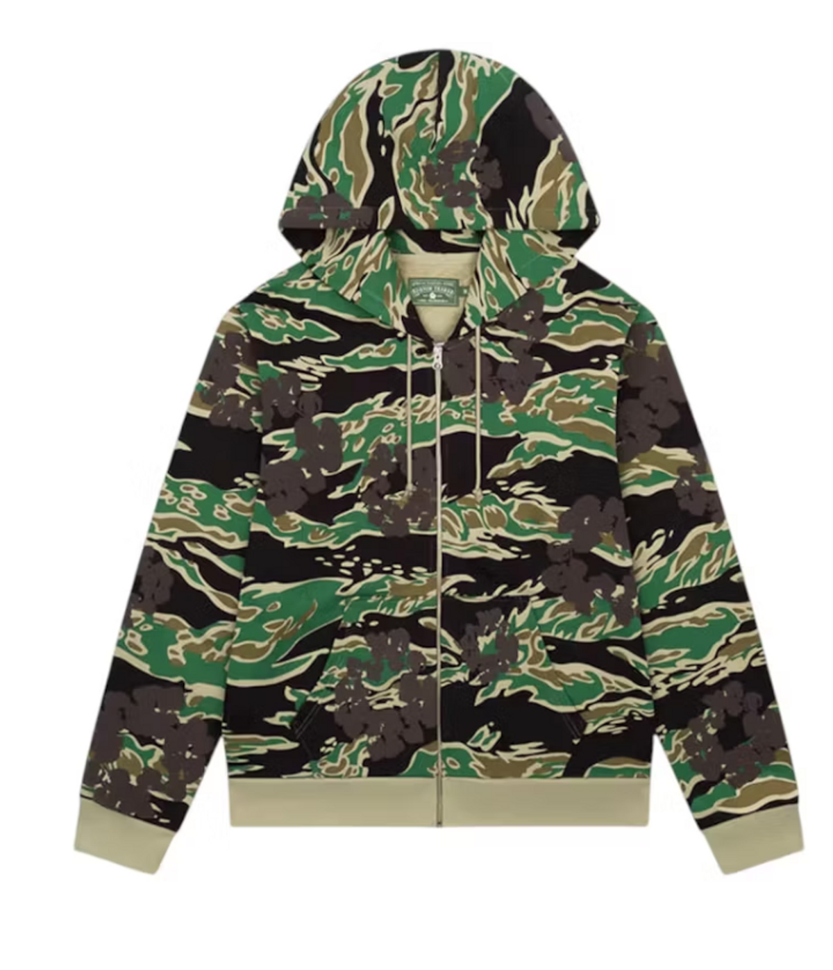 Denim Tears Cotton Wreath Zip Sweatshirt Green Camo