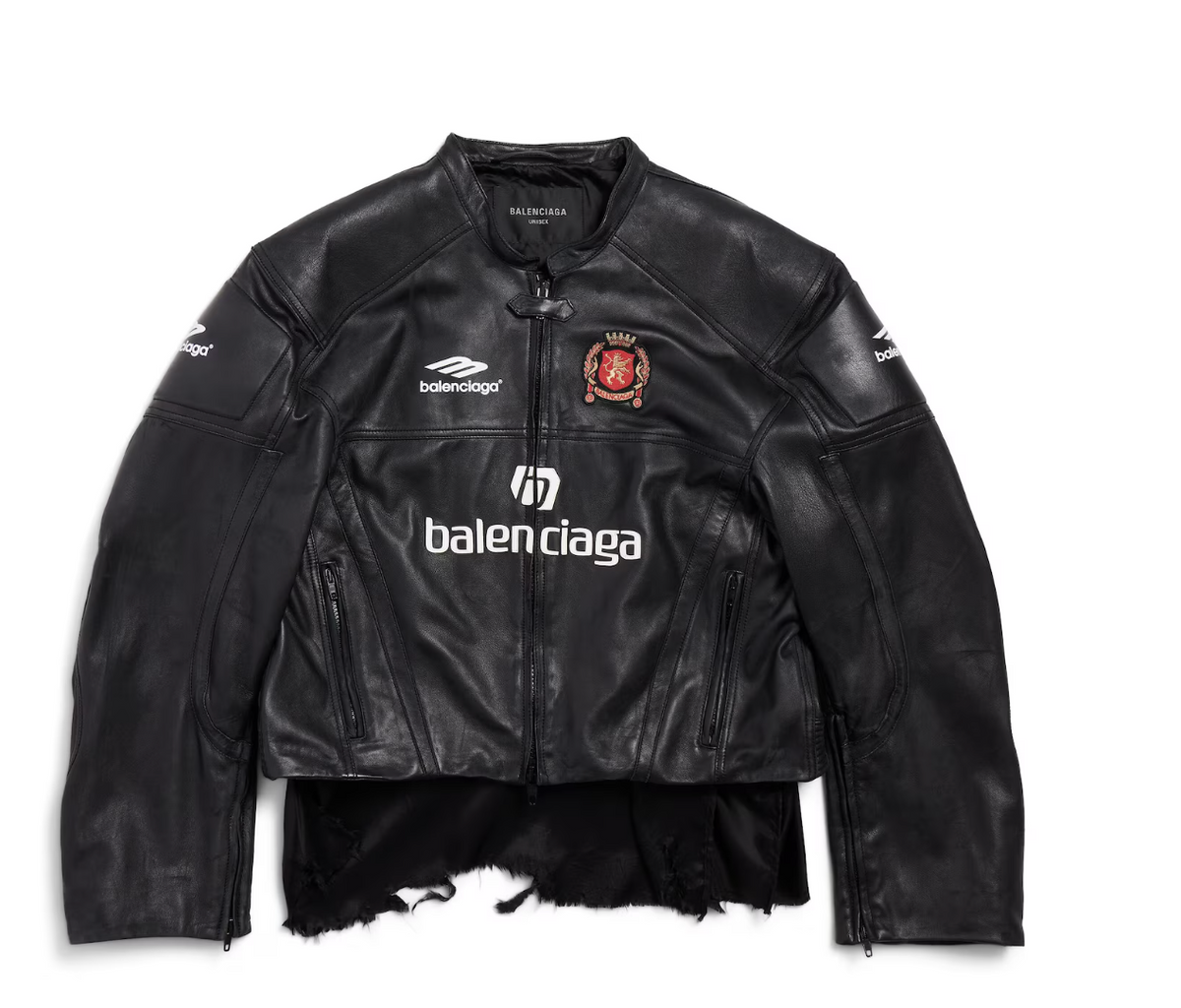 Balenciaga Racer Jacket in black supersoft lambskin