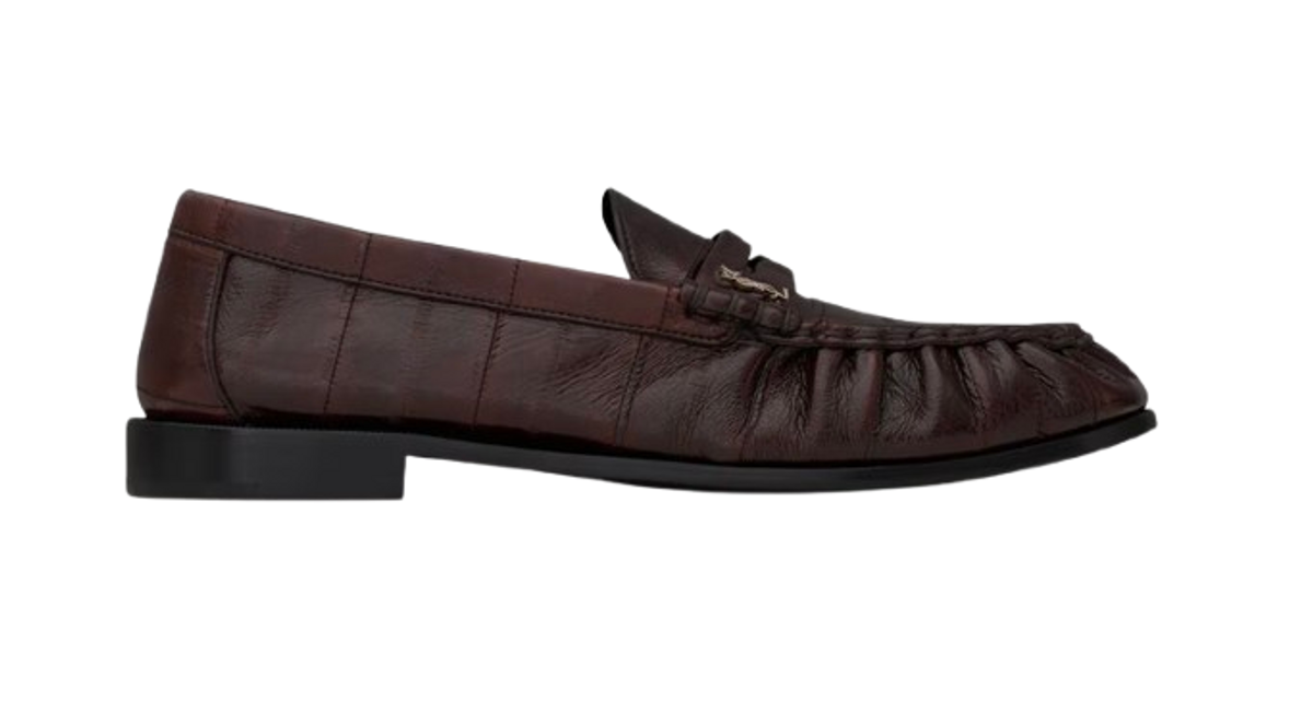 Saint Laurent Le Loafer Supple Scarpe Basse Brown