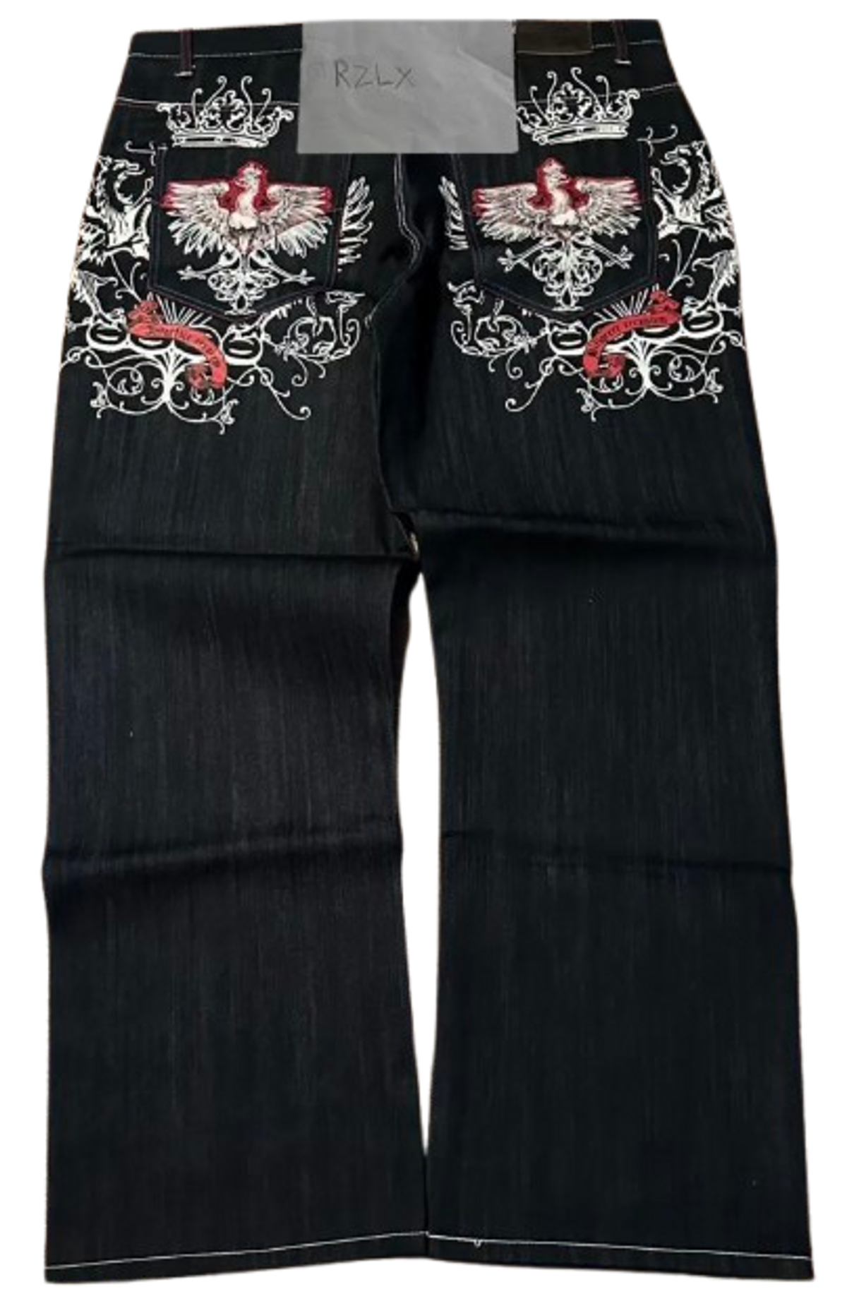 Attitude Gold Baggy embroidered jeans