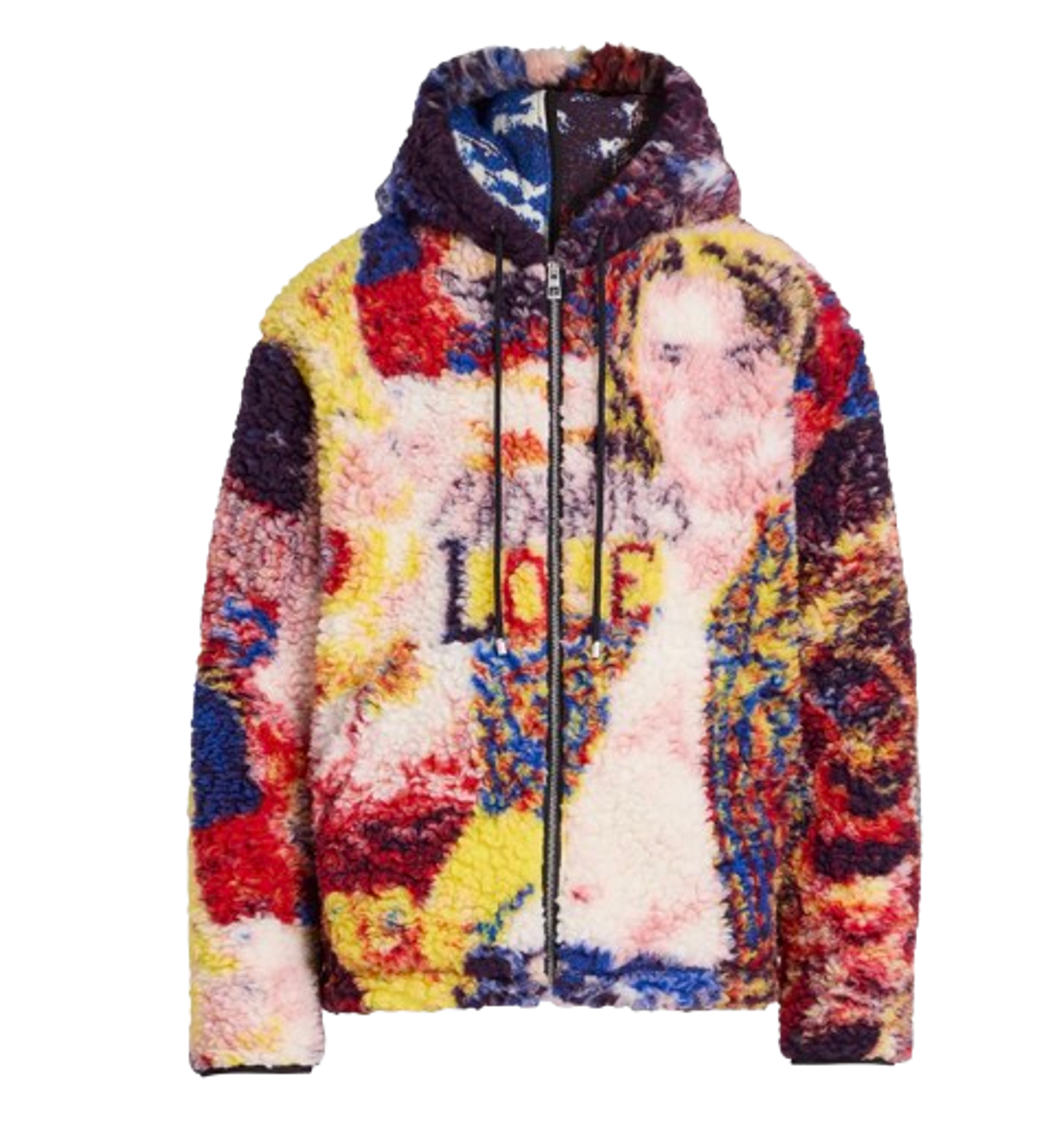 Loewe Richard Hawkins Logo Wool-Blend Hooded Jacket
