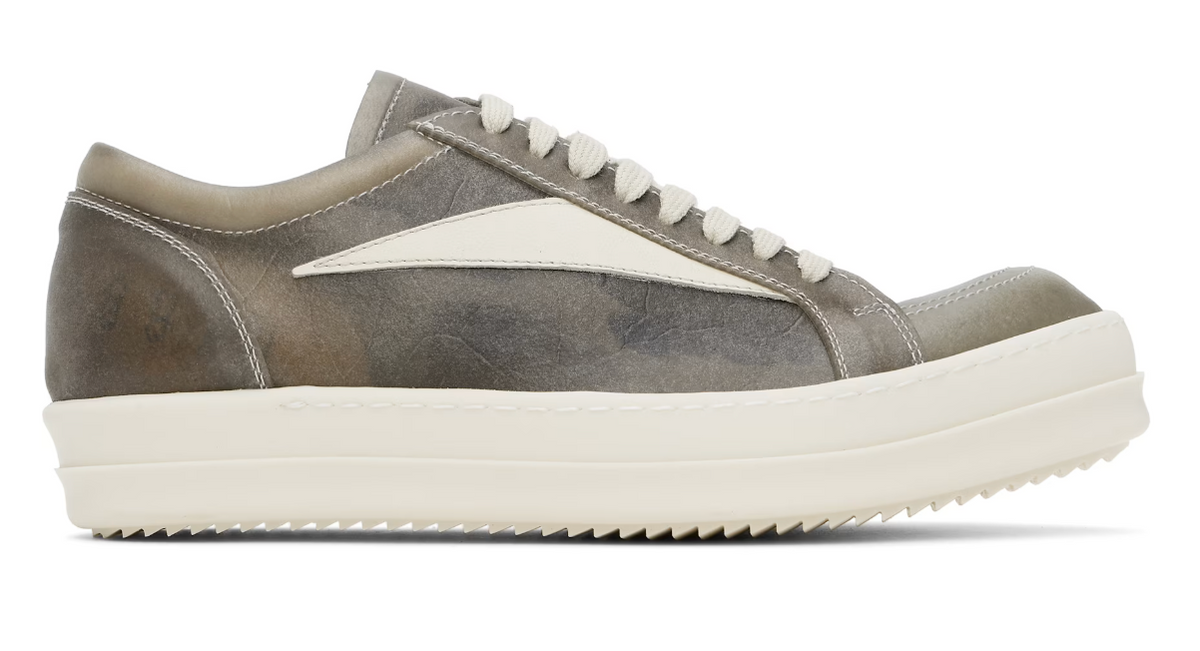 Rick Owens Gray Hollywood Vintage Sneaks Sneakers