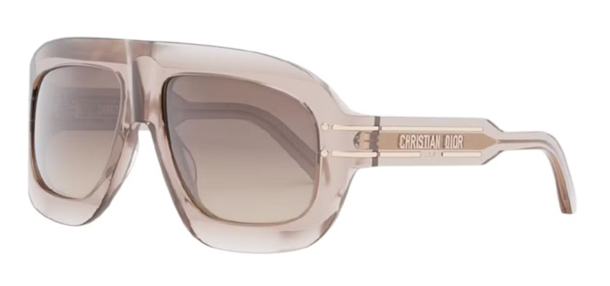 Dior Aviator Sunglasses Shiny Transparent Pink