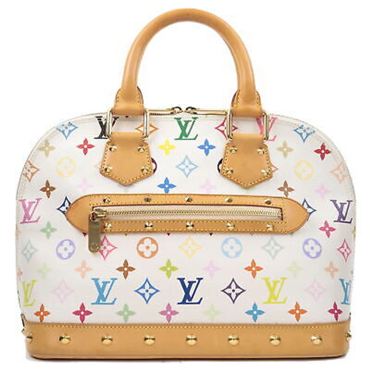 Louis Vuitton × Takashi Murakami Monogram Multicolor Alma White