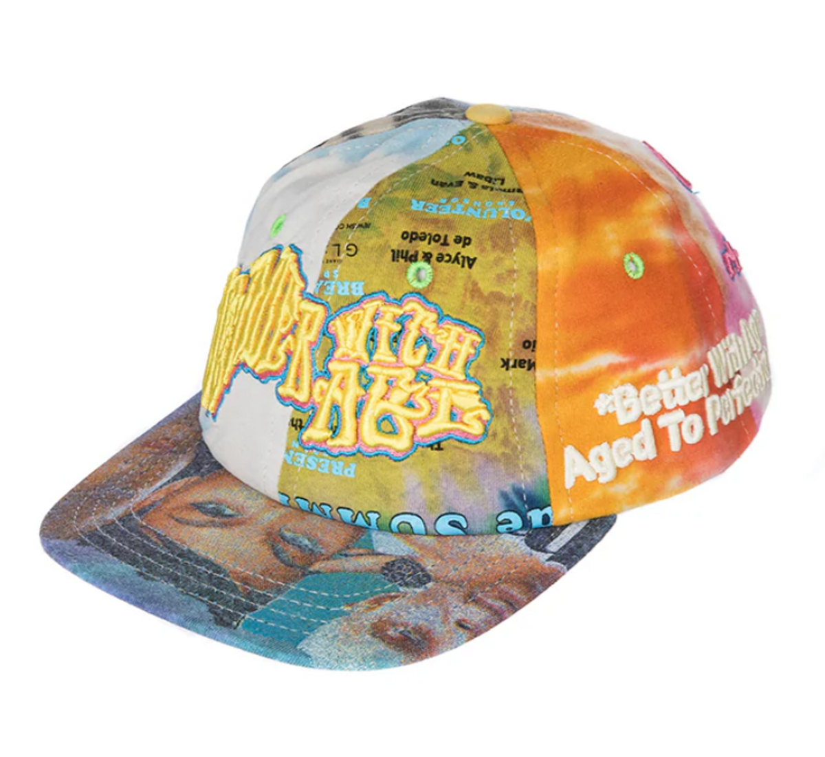 Better With Age Deader With Age Reconstructed Tie-Dye Hat