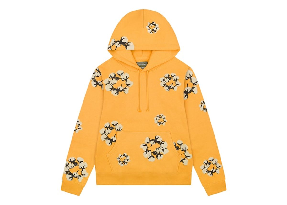 Cactus Plant Flea Market × Denim Tears Cactus Tears Wreath Hoodie In Yellow