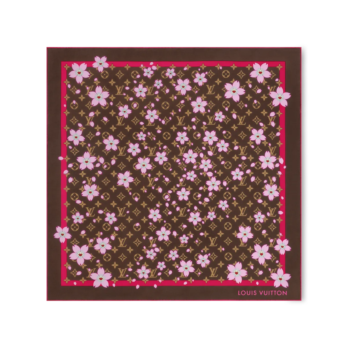 Louis Vuitton × Takashi Murakami Monogram Cherry Blossom Square 70