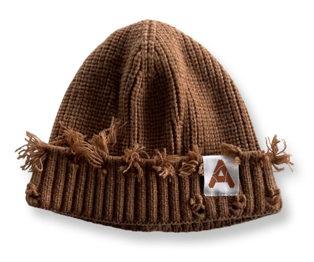 Abstract Clothing Co. Distressed Beanie Brown