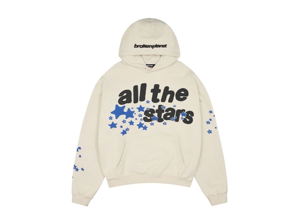 Broken Planet All The Stars Hoodie In Ivory White