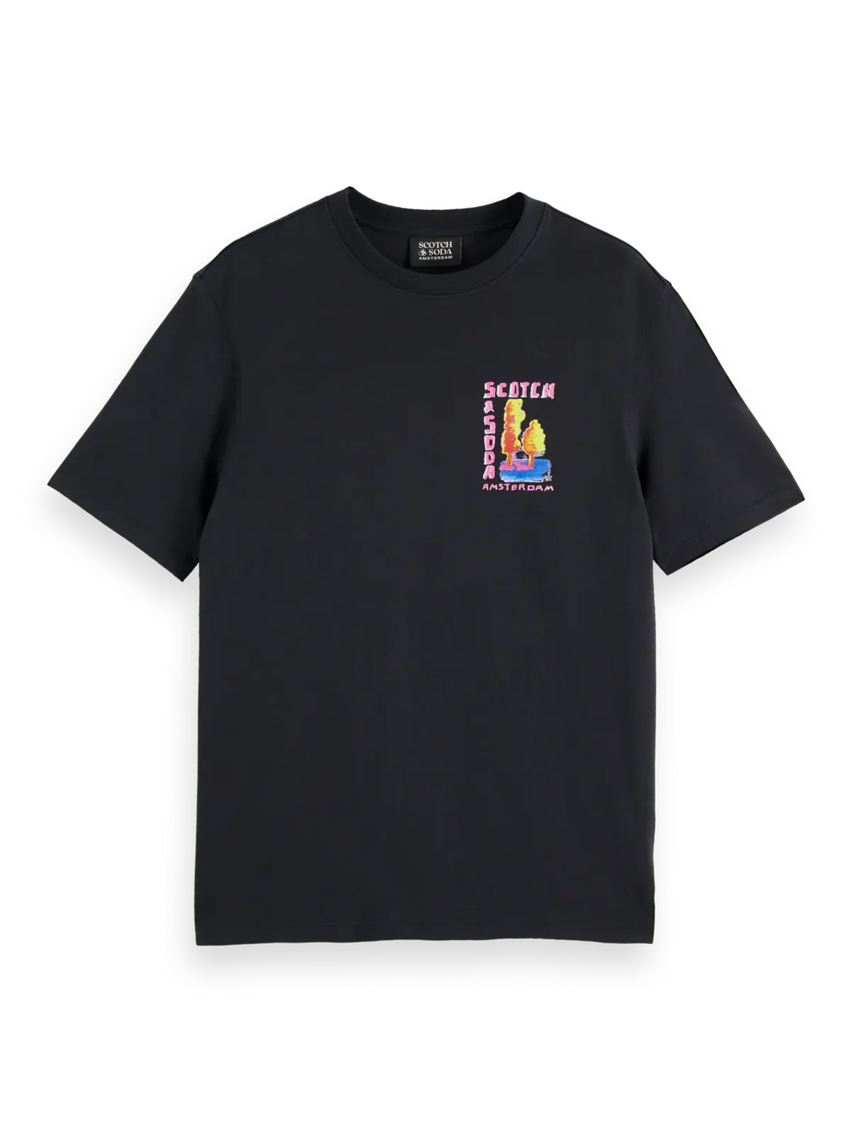 Scotch & Soda Regular-Fit Front And Back Artwork T-Shirt