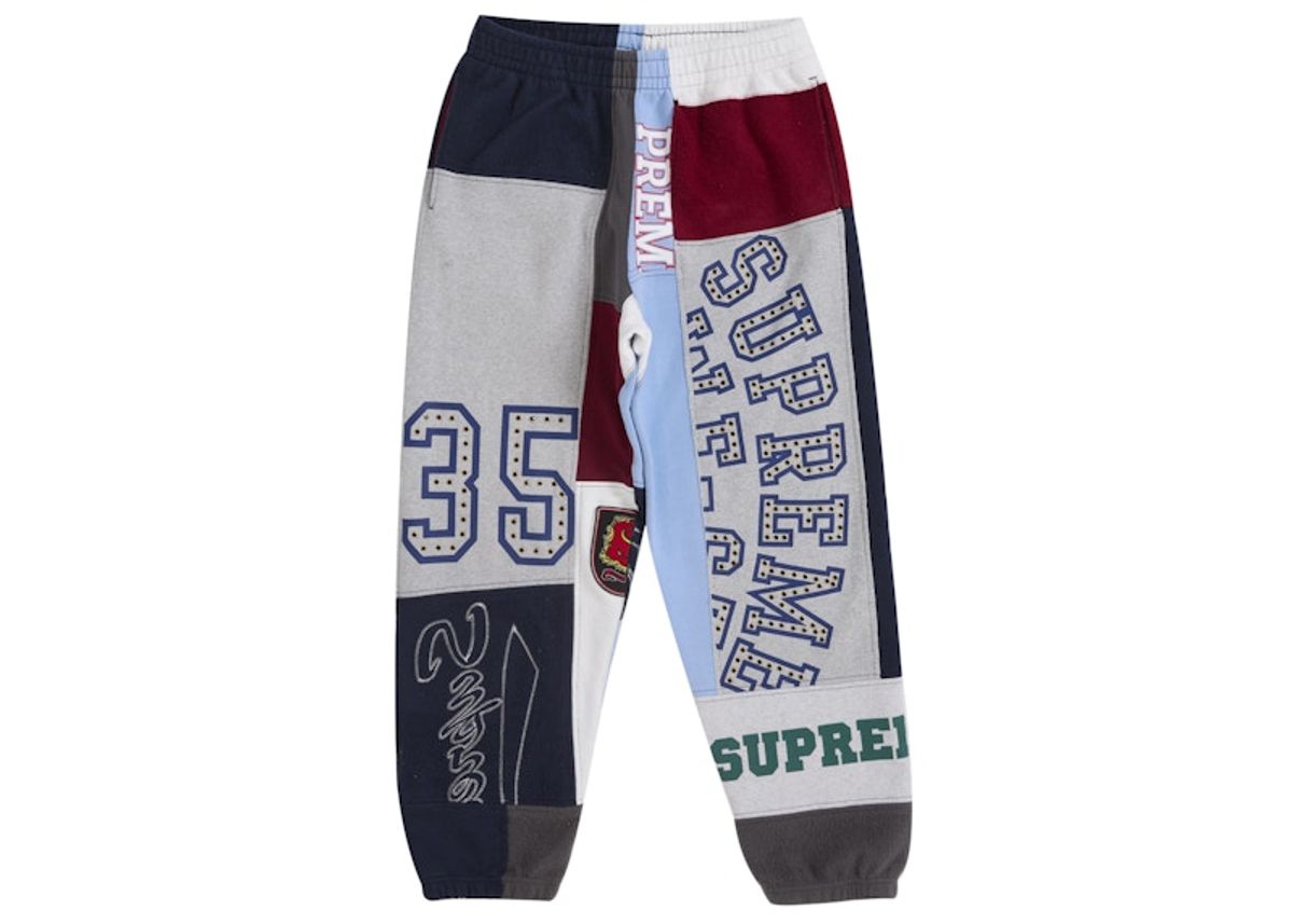 Supreme Patchwork Sweatpant (SS25) Navy