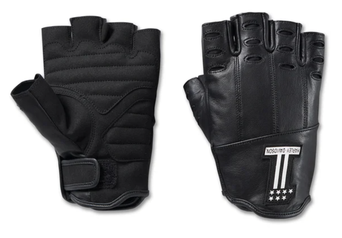 Harley-Davidson Loyalist Fingerless Leather Gloves