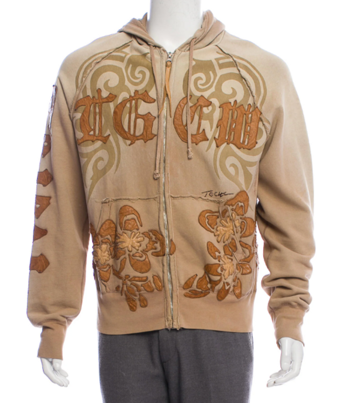 The Great China Wall Distressed Zip Up Jacket | WHAT'S ON THE STAR?
