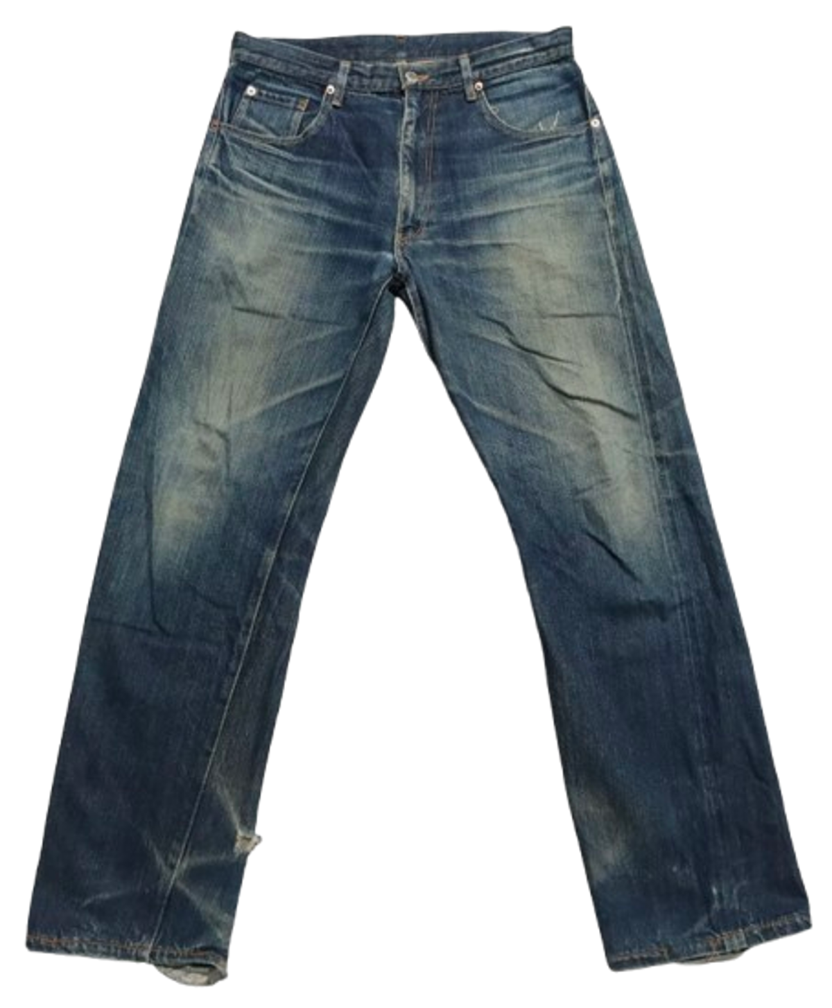 Vintage × Comme Des Garcons Homme Distressed Selvedge Denim Jeans