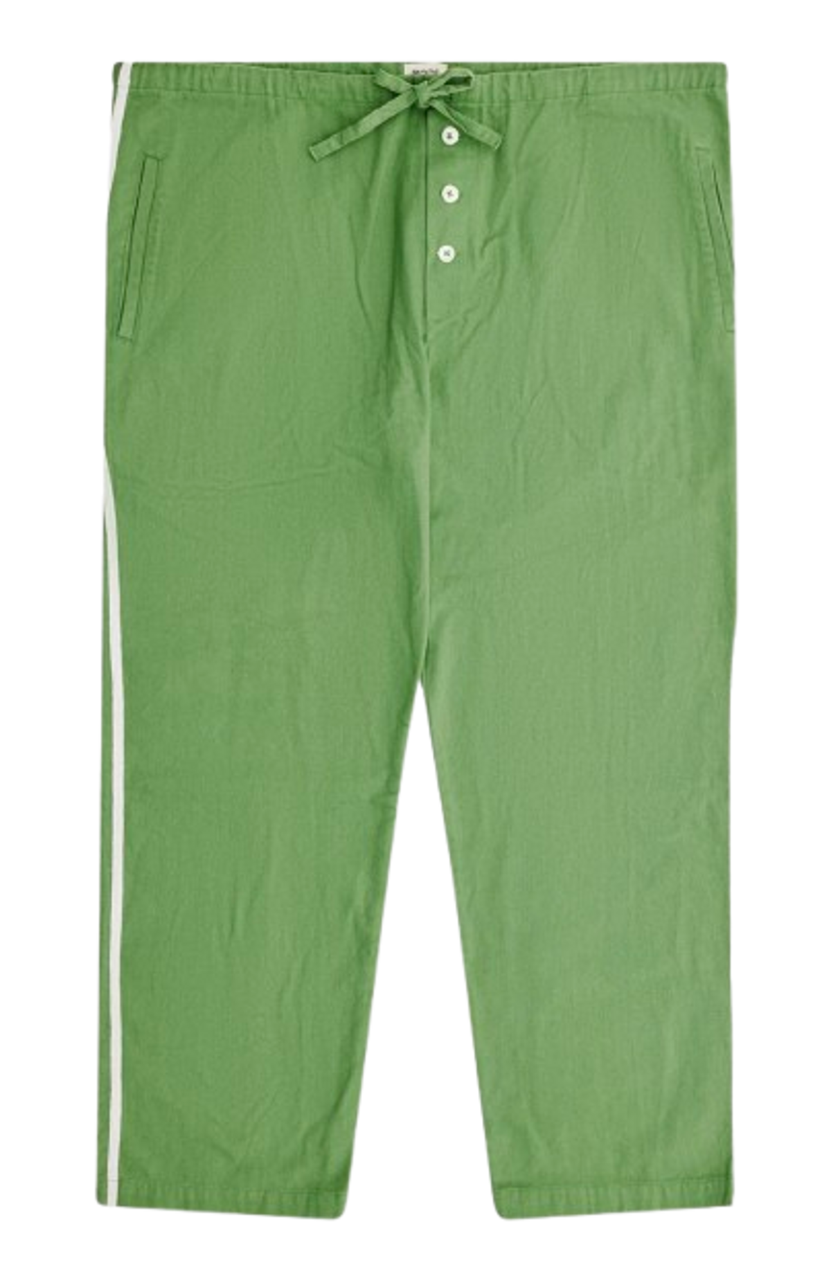 Bode Outfield Pajama Pants Green/White