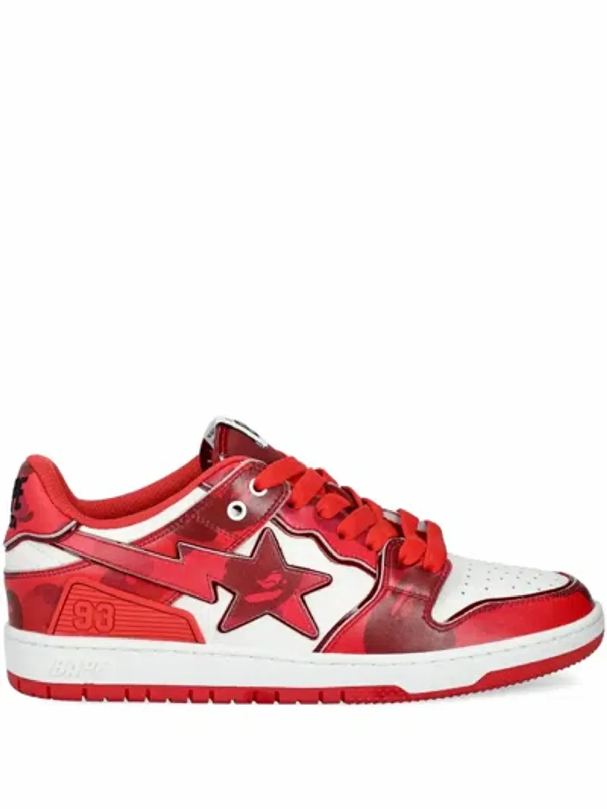 Bape Star-93 Sneakers In Red