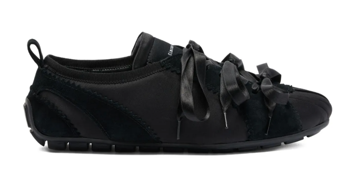 Simone Rocha Ballerina Grip Sneakers In Black