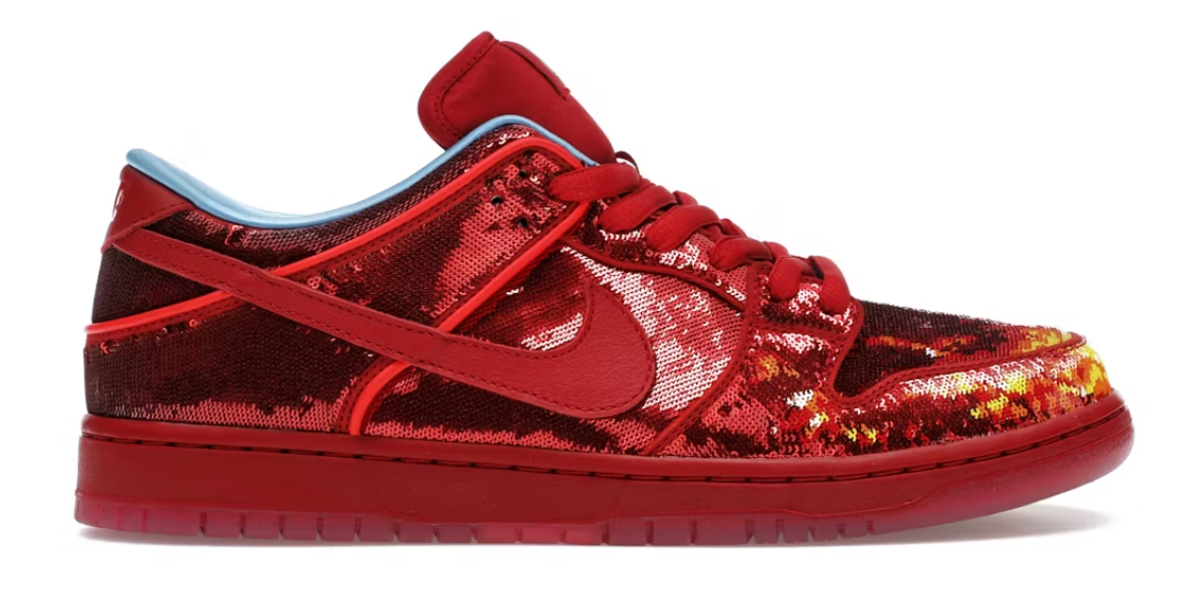 Nike × The Wizard of Oz Merch Dunk Low Sb Ruby Red Slipper (Golden Ticket)