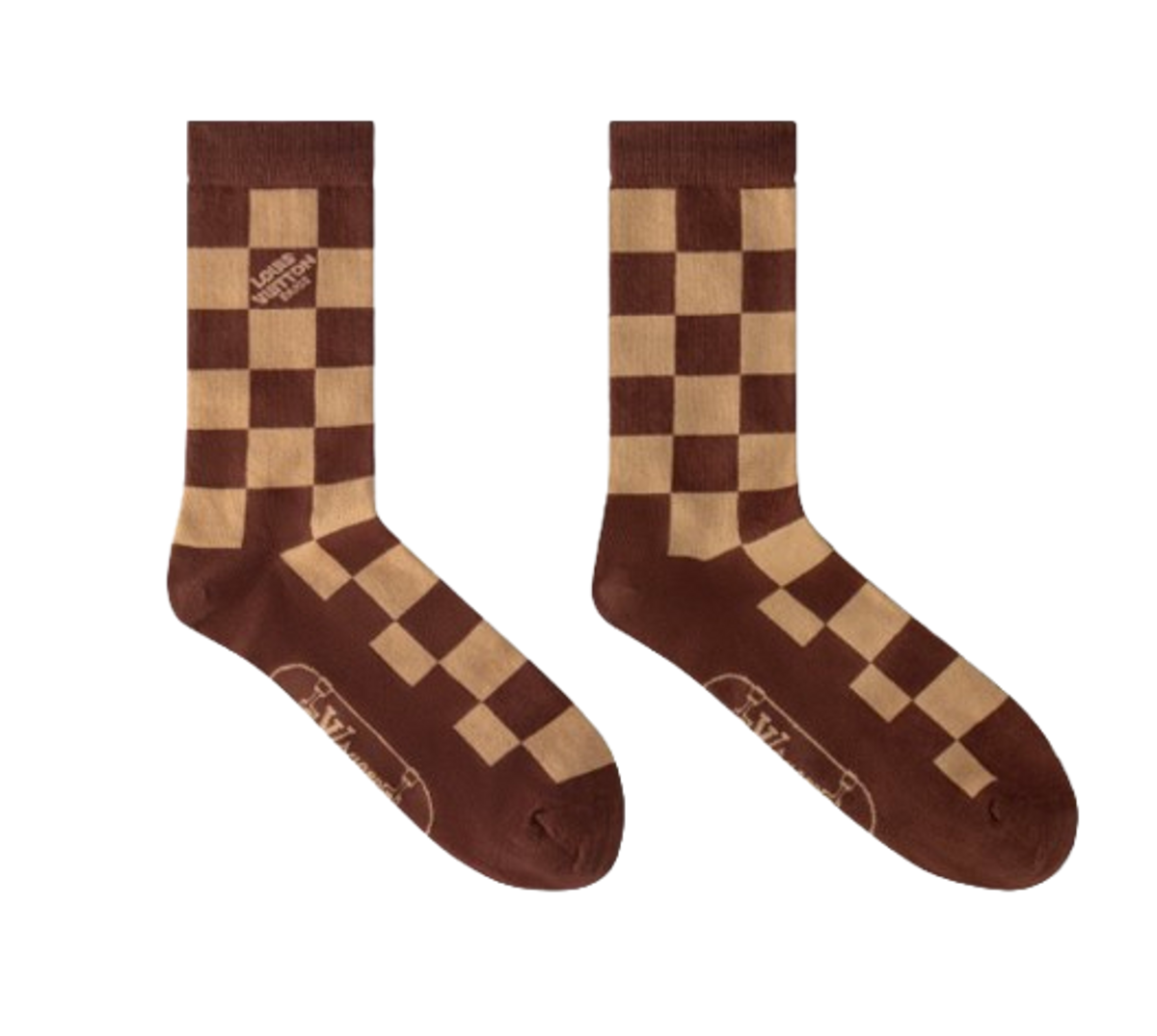 Louis Vuitton Damier Skate Socks