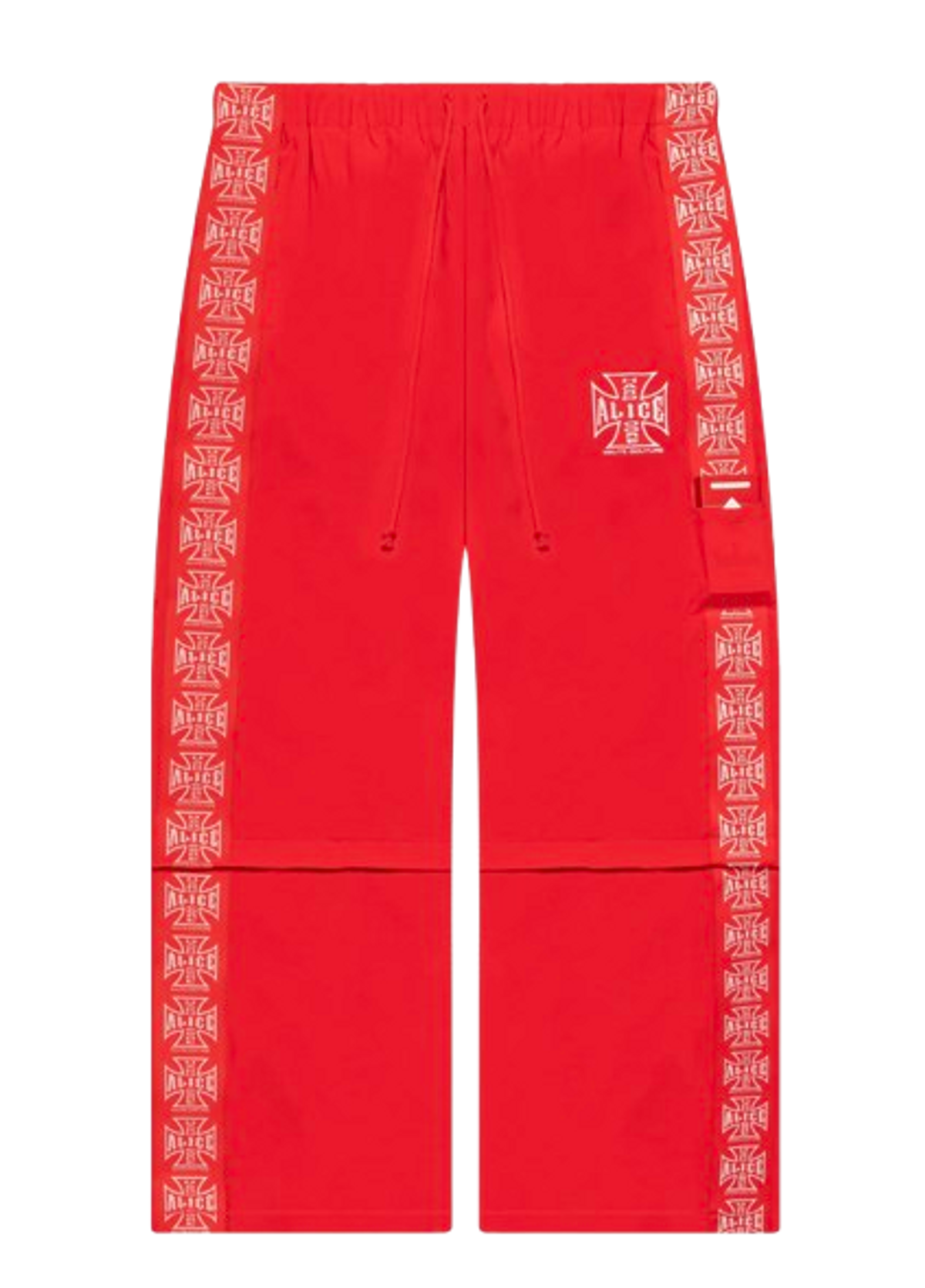 Alice Hollywood Moto Couture Hybrid Track Pants Red | WHAT'S ON